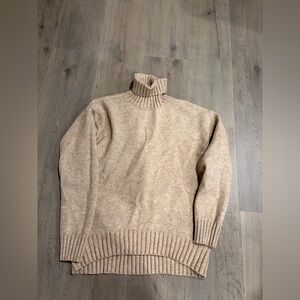 Forever 21 Beige Turtleneck Sweater
